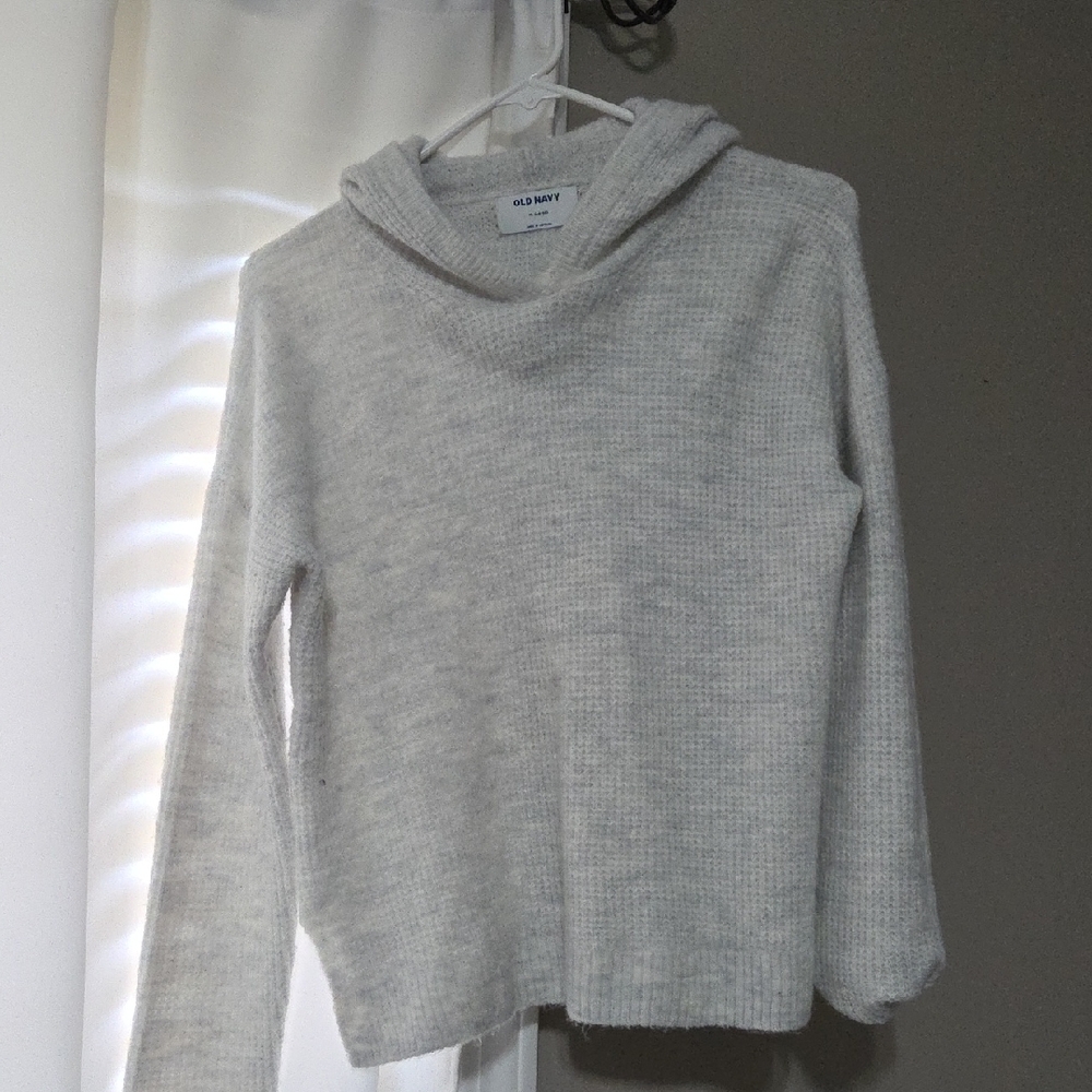 Old Navy Women's Cream Cowl Neck Sweater